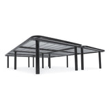 Folding Metal Platform Bed Frame Bed Base with Storage Space - Dubh_Arts
 - 2