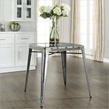 Modern Classic Galvanized French Cafe Mid Century Style Dining Table - Dubh_Arts
 - 1