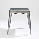 Modern Classic Galvanized French Cafe Mid Century Style Dining Table - Dubh_Arts
 - 2