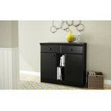 Black Sideboard Console Table Buffet Server with Adjustable Shelves - Dubh_Arts
 - 3