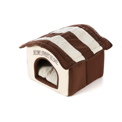 Home Sweet Home Dog Dome Dog Bed - Machine Washable - Dubh_Arts
 - 1