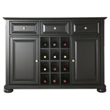 Black Dining Room Buffet Sideboard Cabinet with Wine Storage - Dubh_Arts
 - 2
