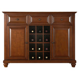 Classic Cherry Wood Finish Dining Room Sideboard Buffet with Wine Storage - Dubh_Arts
 - 2