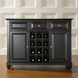 Contemporary Dining Room Sideboard Buffet Cabinet in Black - Dubh_Arts
 - 1