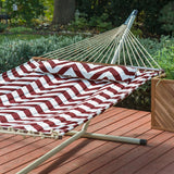 Heavy Duty Cotton Rope Hammock with Carry Storage Bag - Dubh_Arts
 - 1