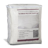 King size Plush Bamboo Baffle Box Stitch Mattress Pad / Topper - Dubh_Arts
 - 4