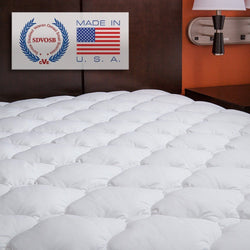 King size Extra Plush Mattress Pad - Hypo-allergenic - Dubh_Arts
 - 1
