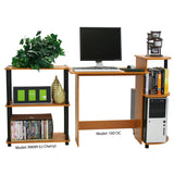 Light Cherry and Black Finish 3-Tier Bookcase - Dubh_Arts
 - 2