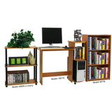Light Cherry and Black Finish 3-Tier Bookcase - Dubh_Arts
 - 4