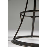 Backless 30-inch Bar Stool with Black Faux Leather Swivel Seat - Dubh_Arts
 - 3