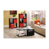Simple Black and White Coffee Table with Bin Drawer - Dubh_Arts
 - 4