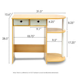 Home Office Laptop Computer Desk Table in Beech Ivory - Dubh_Arts
 - 2