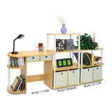 Home Office Laptop Computer Desk Table in Beech Ivory - Dubh_Arts
 - 4