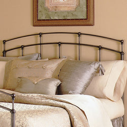 Full size Metal Headboard in Black Walnut Finish - Dubh_Arts
 - 1