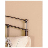Full size Metal Headboard in Black Walnut Finish - Dubh_Arts
 - 3