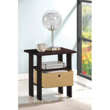 Espresso End Table Nightstand for Bedroom or Living Room - Dubh_Arts
 - 1