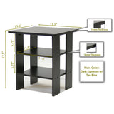 Espresso End Table Nightstand for Bedroom or Living Room - Dubh_Arts
 - 2