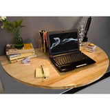 Space Saving 8 x 10 inch Wall-Mounted Floating Laptop Desk in Natural - Dubh_Arts
 - 2