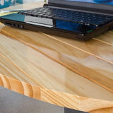 Space Saving 8 x 10 inch Wall-Mounted Floating Laptop Desk in Natural - Dubh_Arts
 - 3