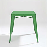 Contemporary French Cafe Style Sturdy Metal Dining Table in Green - Dubh_Arts
 - 2