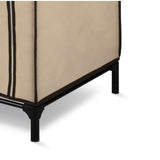 Tan 27-inch Portable Storage Closet Wardrobe with Shoe Organizer - Dubh_Arts
 - 2