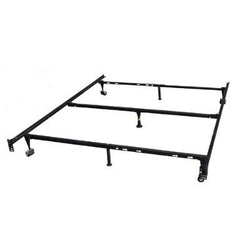 Heavy Duty 7-Leg Metal Bed Frame / Adjust to fit Twin, Full, & Queen - Dubh_Arts
 - 1