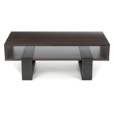 Chic Modern Cut Out Design Coffee Table in Dark Walnut - Dubh_Arts
 - 2