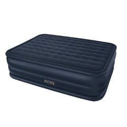 Queen-size Inflatable Airbed Air Mattress with Waterproof Flocked Top and Pump - Dubh_Arts
 - 1