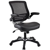 Modern Black Mesh Back Ergonomic Office Chair with Flip-up Arms - Dubh_Arts
 - 1