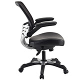 Modern Black Mesh Back Ergonomic Office Chair with Flip-up Arms - Dubh_Arts
 - 2