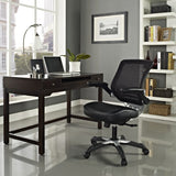 Modern Black Mesh Back Ergonomic Office Chair with Flip-up Arms - Dubh_Arts
 - 4