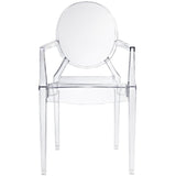 Clear Acrylic Stacking Dining Chair - Modern Ghost Style - Dubh_Arts
 - 2