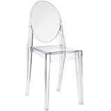 Stackable Clear Acrylic Dining Chair for Indoor or Outdoor Use - Dubh_Arts
 - 3