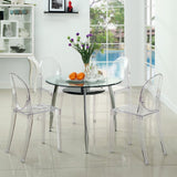 Stackable Clear Acrylic Dining Chair for Indoor or Outdoor Use - Dubh_Arts
 - 4