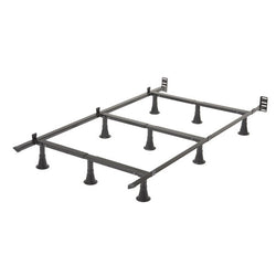 Twin size 9-Leg Metal Bed Frame with Headboard Brackets - Dubh_Arts
 - 1