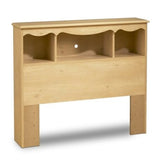 Twin-size Bookcase Headboard in Pine Finish - Dubh_Arts
 - 1