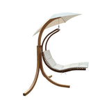 Modern Porch Swing Lounger Chair with Umbrella and Cushion - Dubh_Arts
 - 1