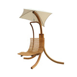 Modern Porch Swing Lounger Chair with Umbrella and Cushion - Dubh_Arts
 - 4