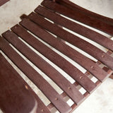 Set of 2 - Indoor/Outdoor Patio Porch Dark Brown Slat Rocking Chairs - Dubh_Arts
 - 4