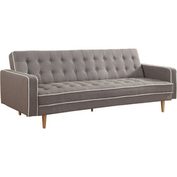 Modern Classic Grey Upholstered Button Tufted Sleeper Sofa Bed - Dubh_Arts
 - 1