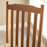 Indoor/Outdoor Patio Porch Natural Slat Rocking Chair - Dubh_Arts
 - 3