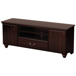 Traditional Style TV Stand in Dark Mahogany Finish - Fits TVs up to 60-inch - Dubh_Arts
 - 1