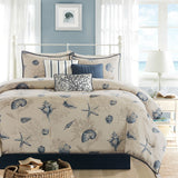 King size Orange Gray Fresh Start 3 piece Comforter Set - Dubh_Arts
 - 2