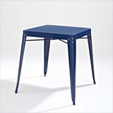 Navy Blue Modern Classic French Cafe Style Metal Dining Table - Dubh_Arts
 - 3