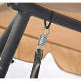 Outdoor Canopy Swing Patio Porch Shade Deck Bed in Sand - Dubh_Arts
 - 4
