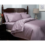 Full size 400-Thread Count Egyptian Cotton Sheet Set in Plum Purple - Dubh_Arts
 - 4