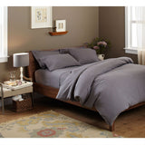 Queen size 100-Percent Cotton Velvet Flannel Sheet Set in Graphite - Dubh_Arts
 - 4