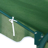 Green and White 2-Seat Outdoor Patio Porch Canopy Swing - Dubh_Arts
 - 3