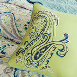 Full / Queen size 100% Cotton Comforter Set in Yellow Light Grey White Check Pattern - Dubh_Arts
 - 4