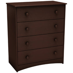 4 Drawer Child Bedroom Chest in Espresso Finish - Great for Nursery - Dubh_Arts
 - 1